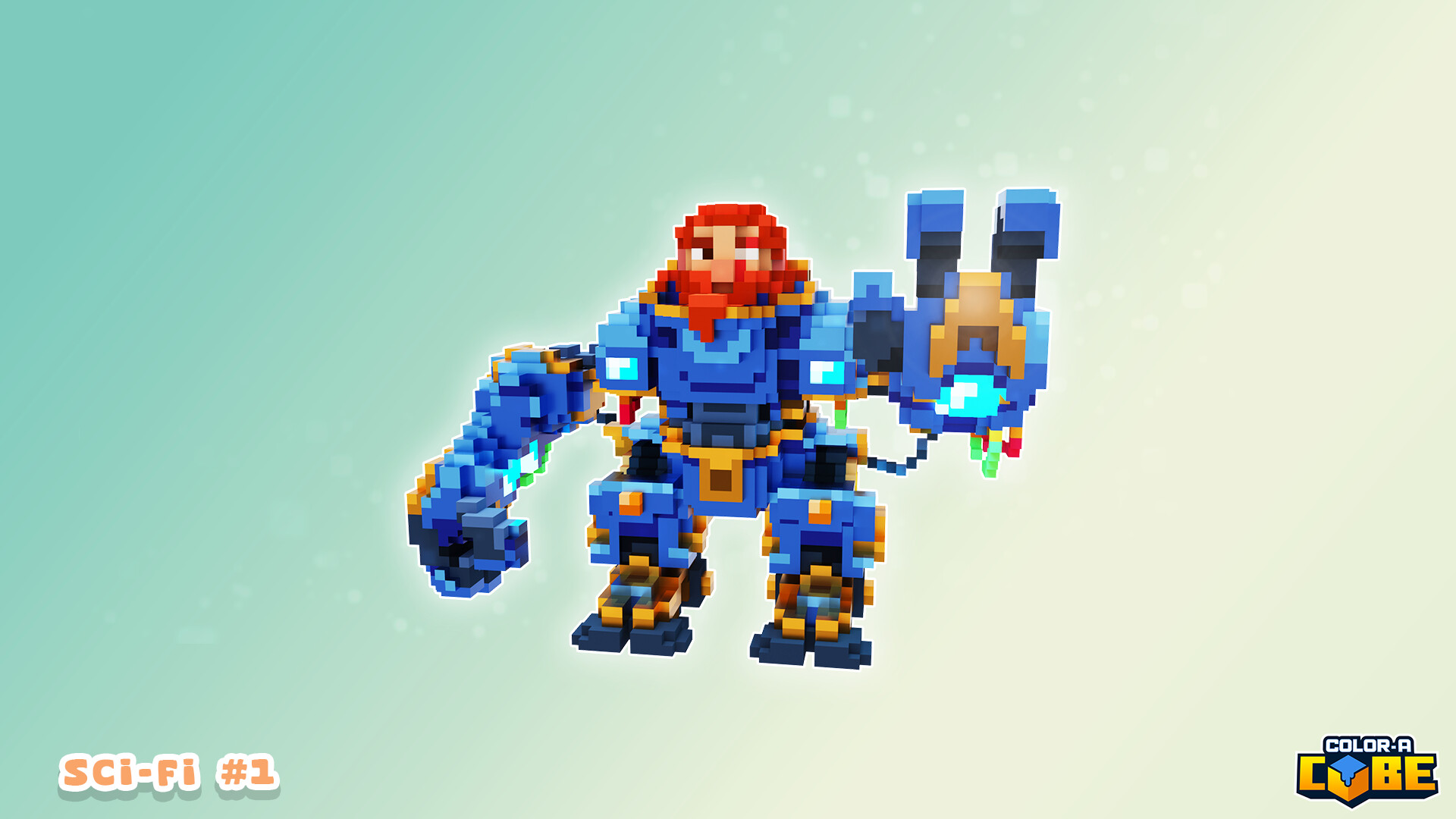 Color-A-Cube: Scifi Pack #1