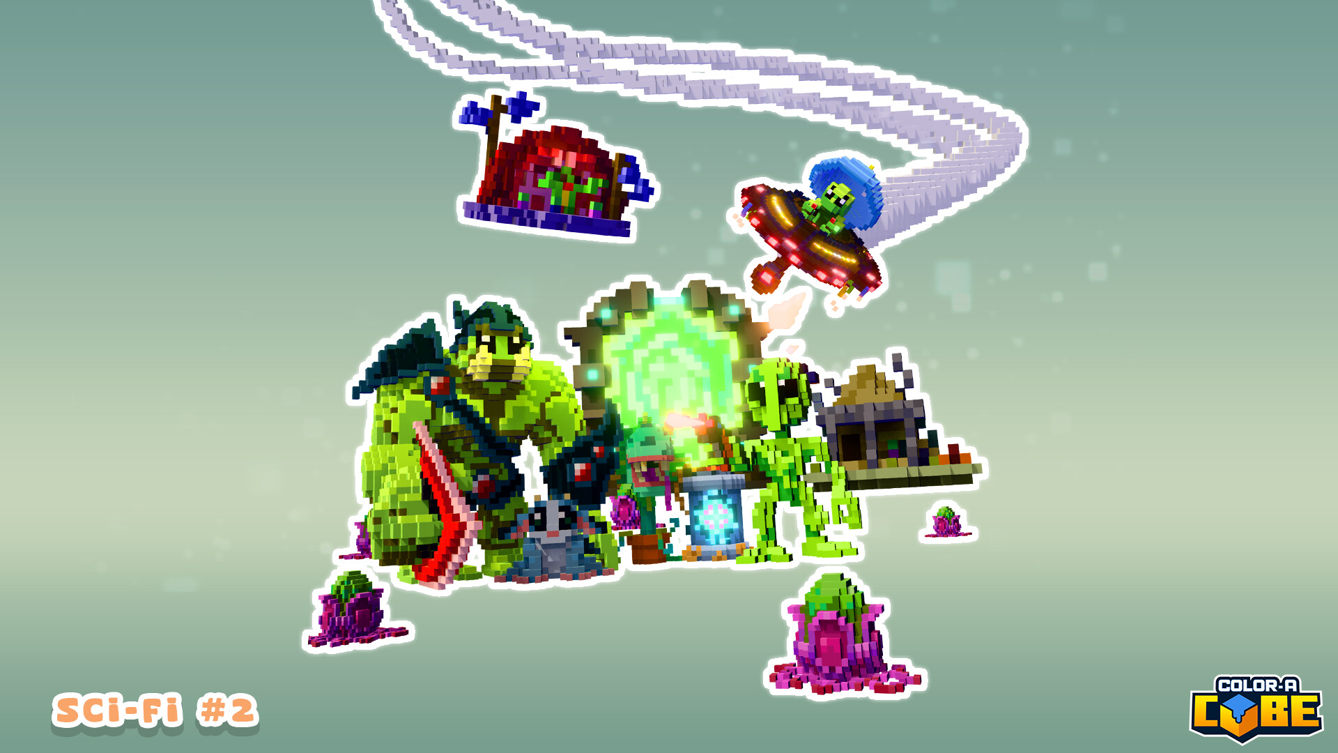 Color-A-Cube: Scifi Pack #2
