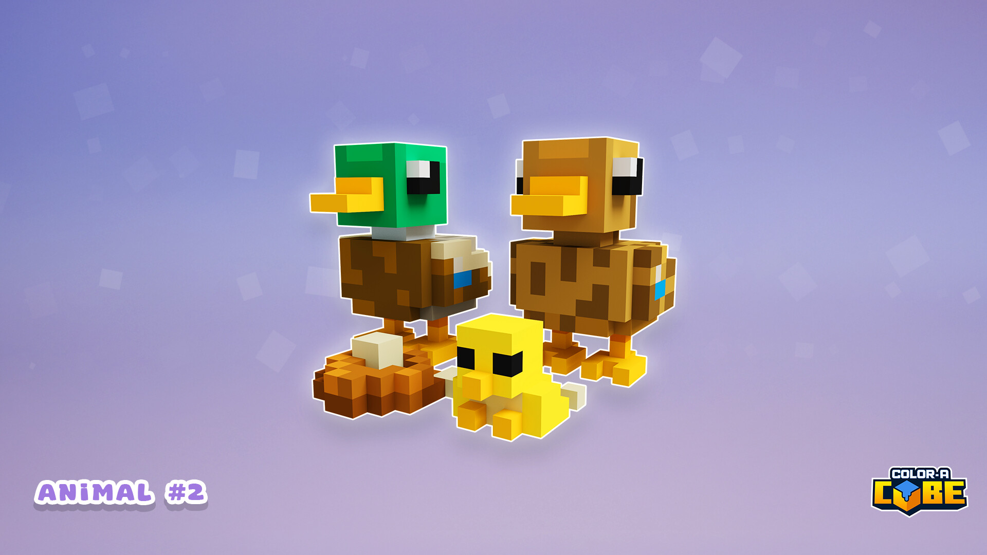 Color-A-Cube: Farm Animal Pack #2