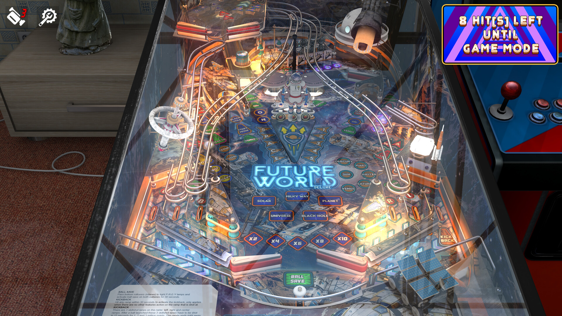 Zaccaria Pinball: Future World Deluxe Pinball Table