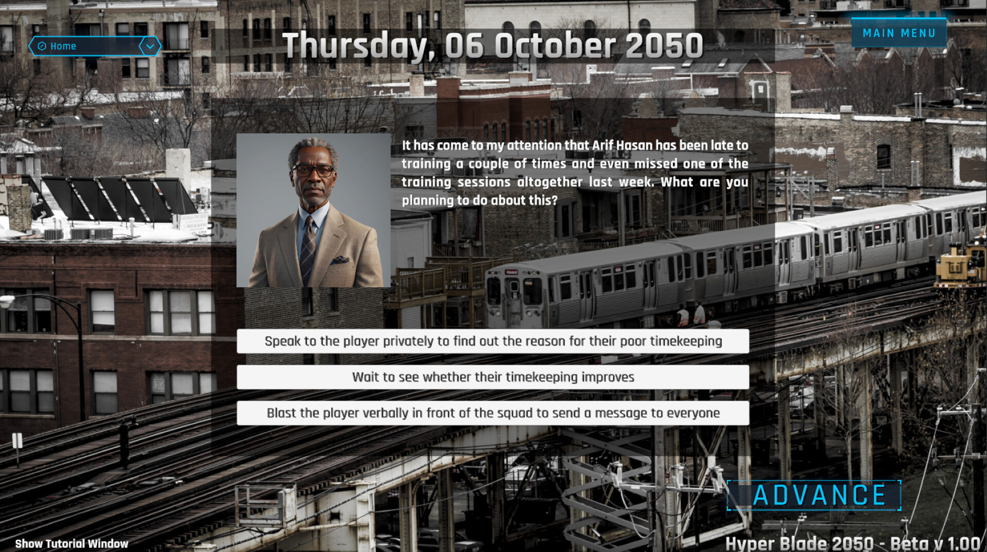 HyperBlade 2050: Dystopian Sports Manager