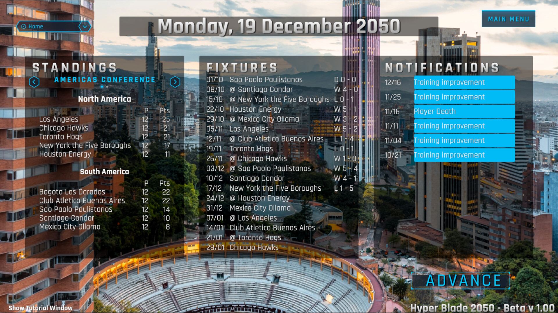 HyperBlade 2050: Dystopian Sports Manager
