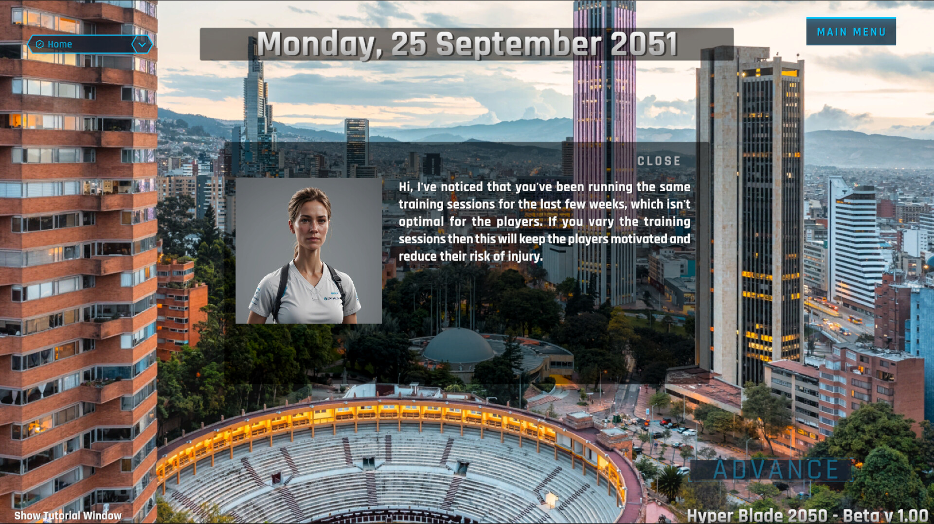 HyperBlade 2050: Dystopian Sports Manager