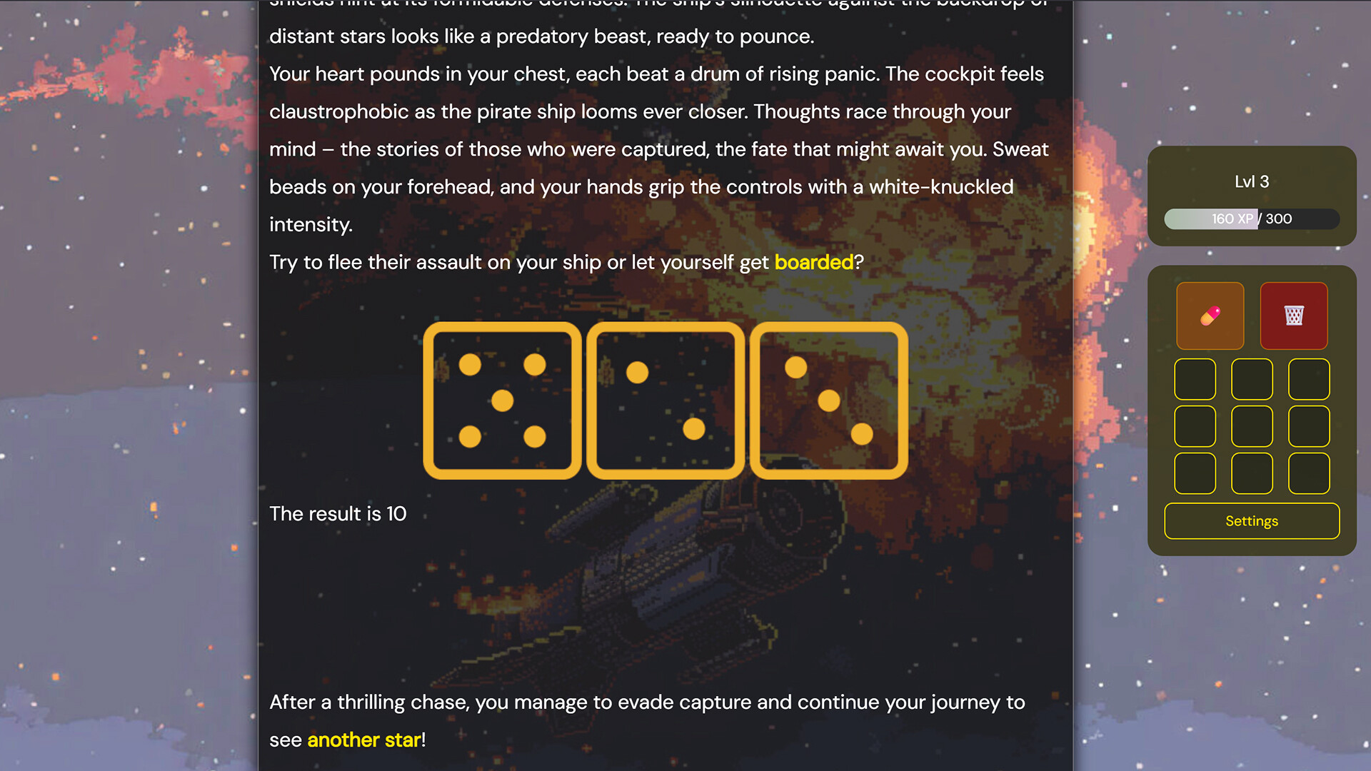 A Spaceship Accident