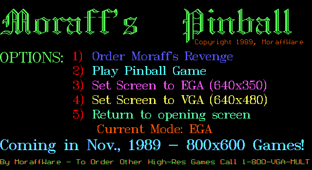 Moraff’s Pinball