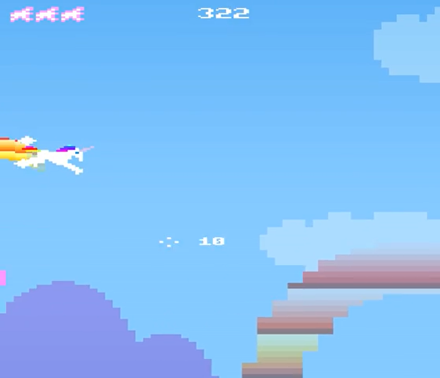 Retro Unicorn Attack