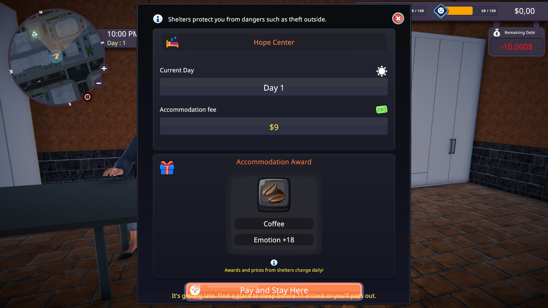 Homeless Experience Simulator