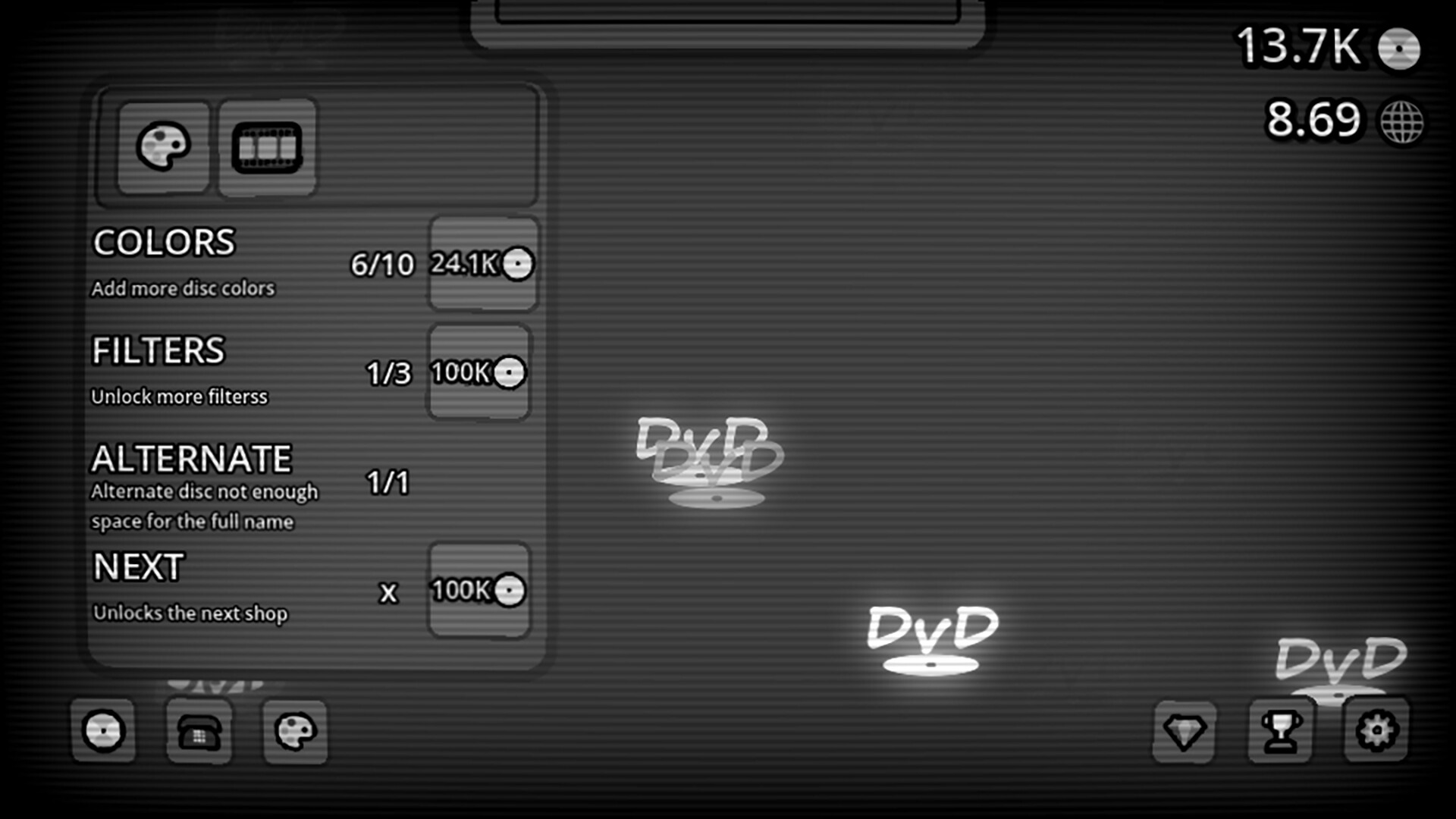 The DvD Idle Game