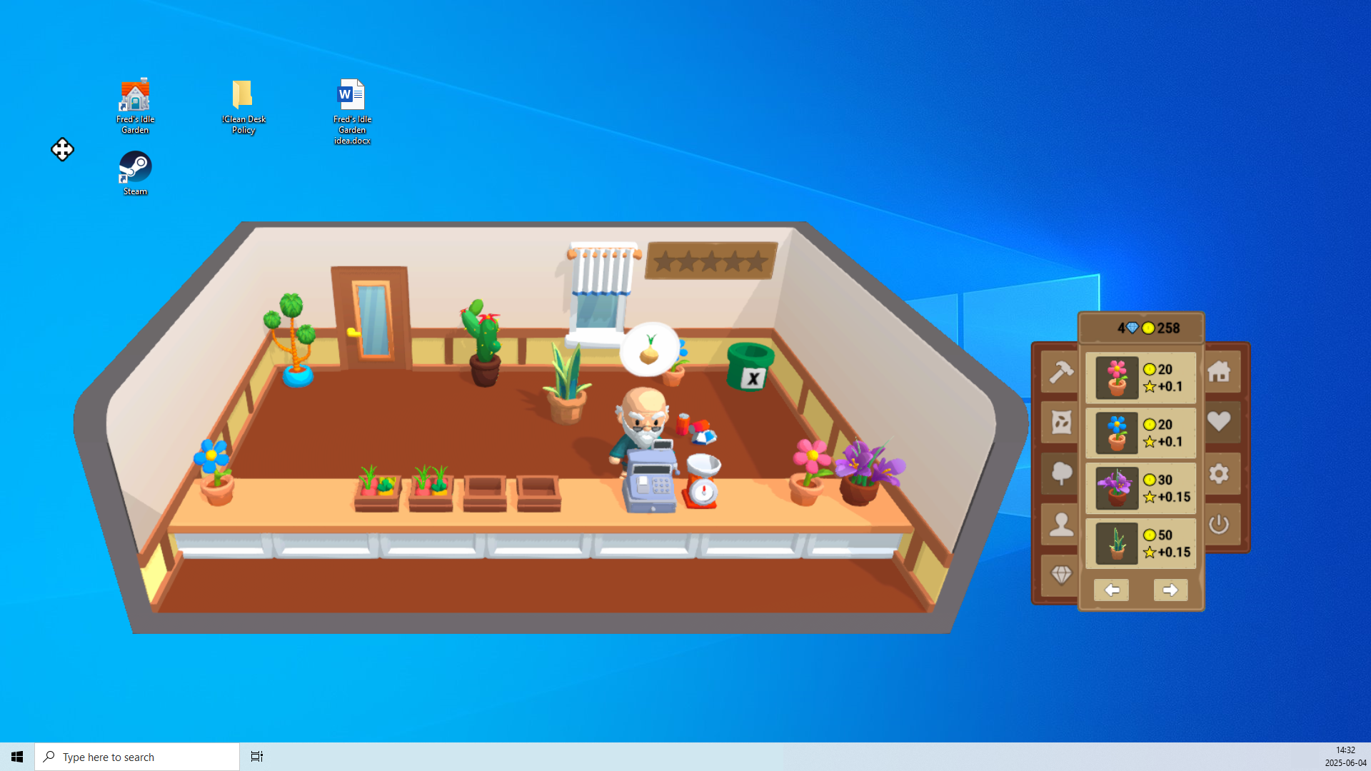 Fred’s Idle Garden