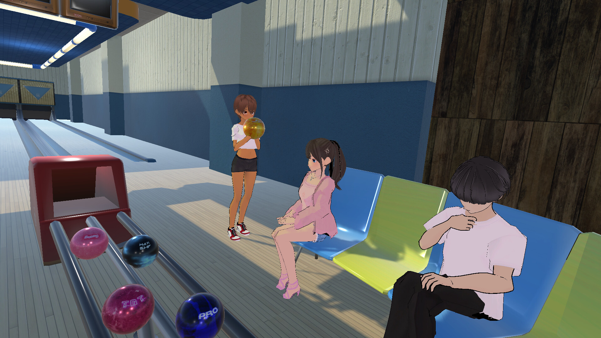 Kareshi no Mawari ni itara Iya na Onna Tomodachi wo Kobushi de Wakaraseru Game