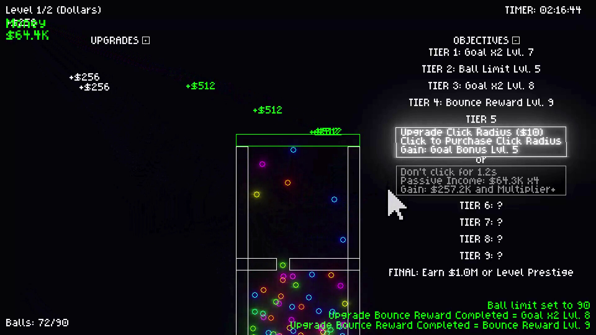 Clicker Climber: Reverse Pachinko