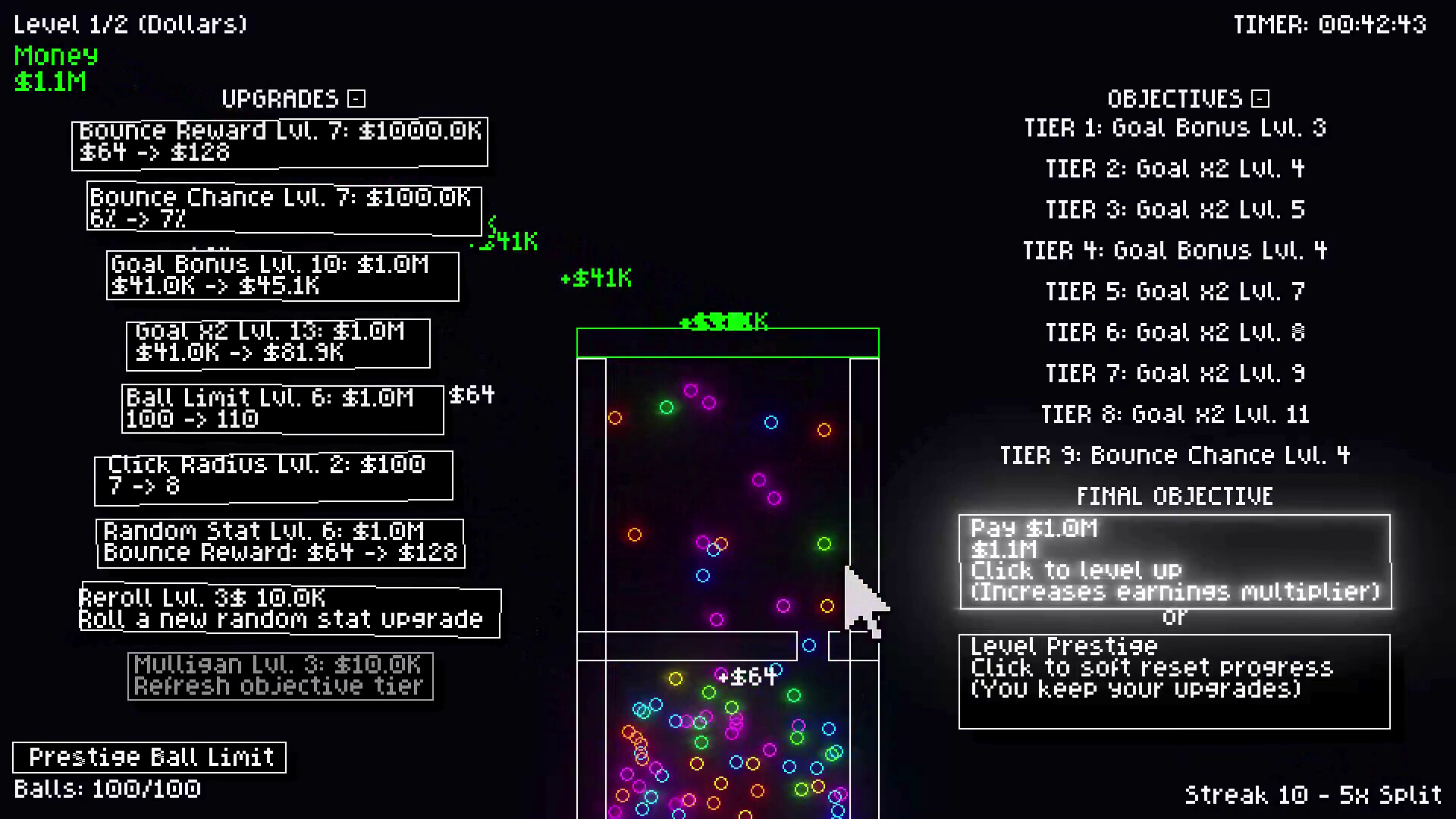 Clicker Climber: Reverse Pachinko