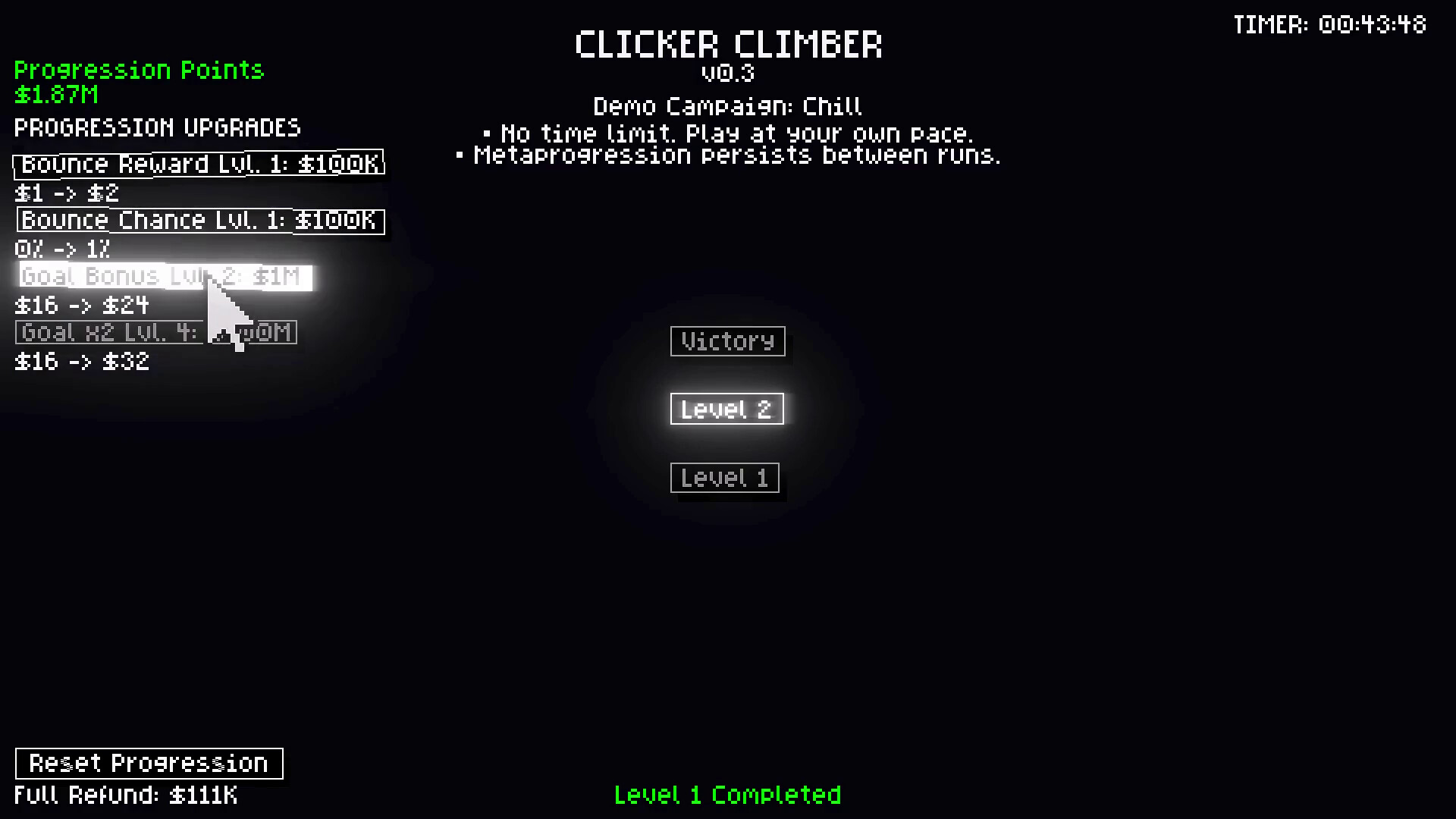 Clicker Climber: Reverse Pachinko