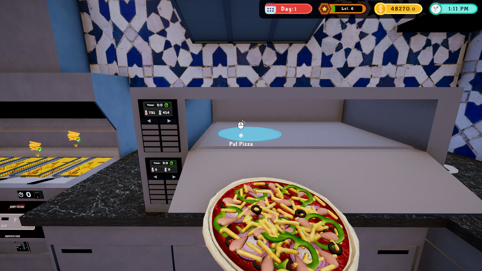 Pizza Restaurant Together