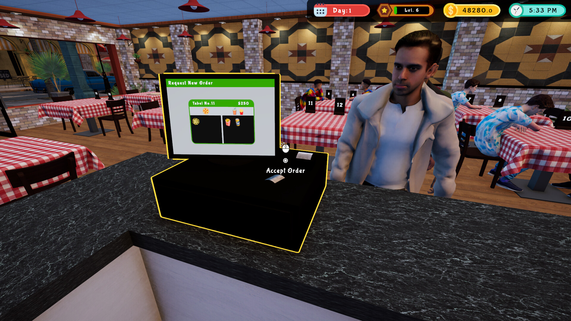 Pizza Restaurant Together