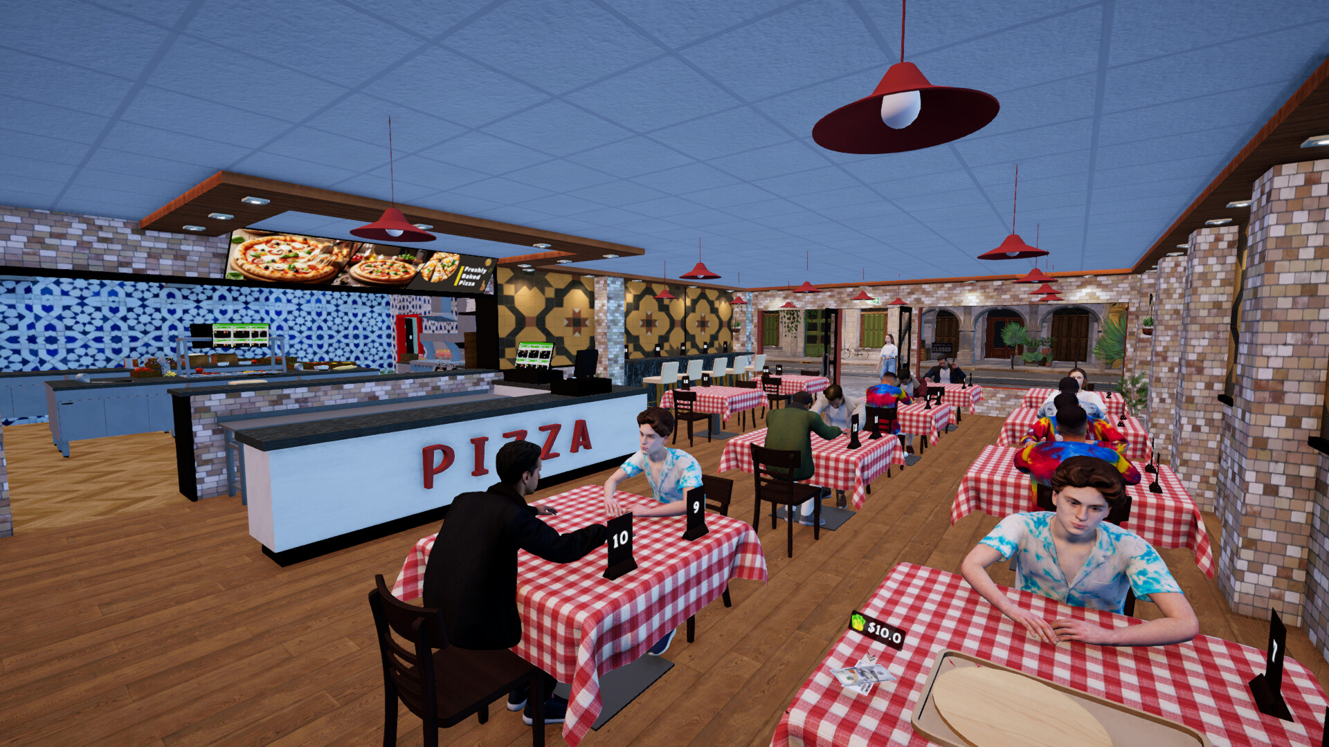 Pizza Restaurant Together