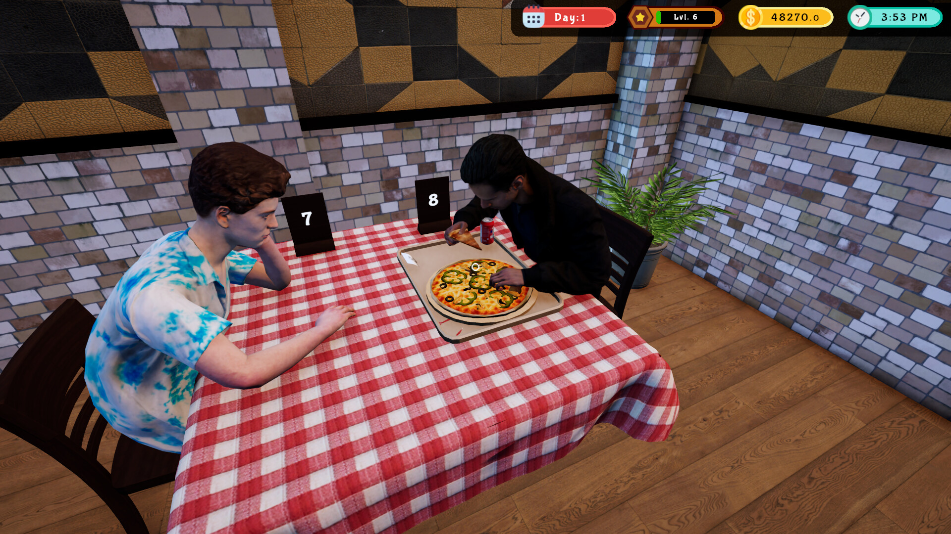 Pizza Restaurant Together