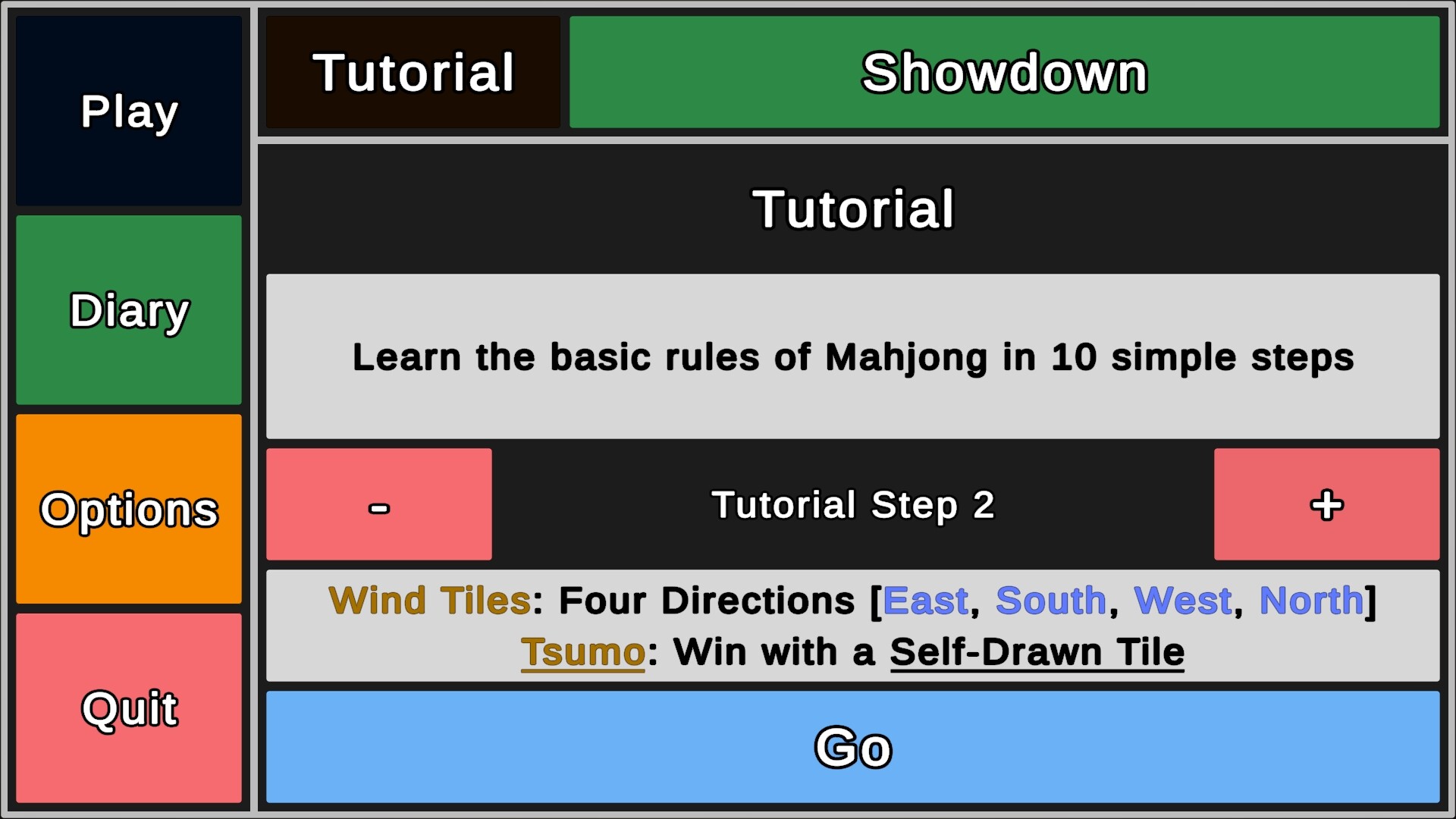Showdown! Mahjong Tutorial Included