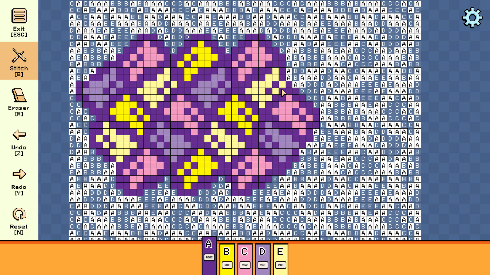 Pixel Cross Stitch: Color by Number – Simple Patterns Pack 5