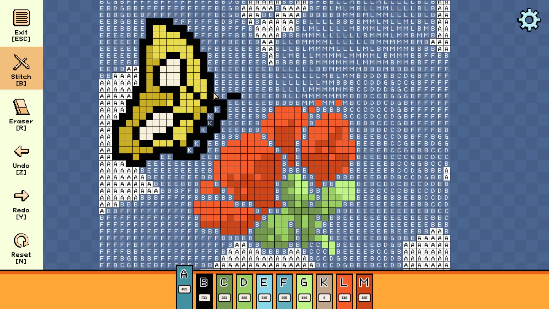 Pixel Cross Stitch: Color by Number – Simple Nature Pack 2