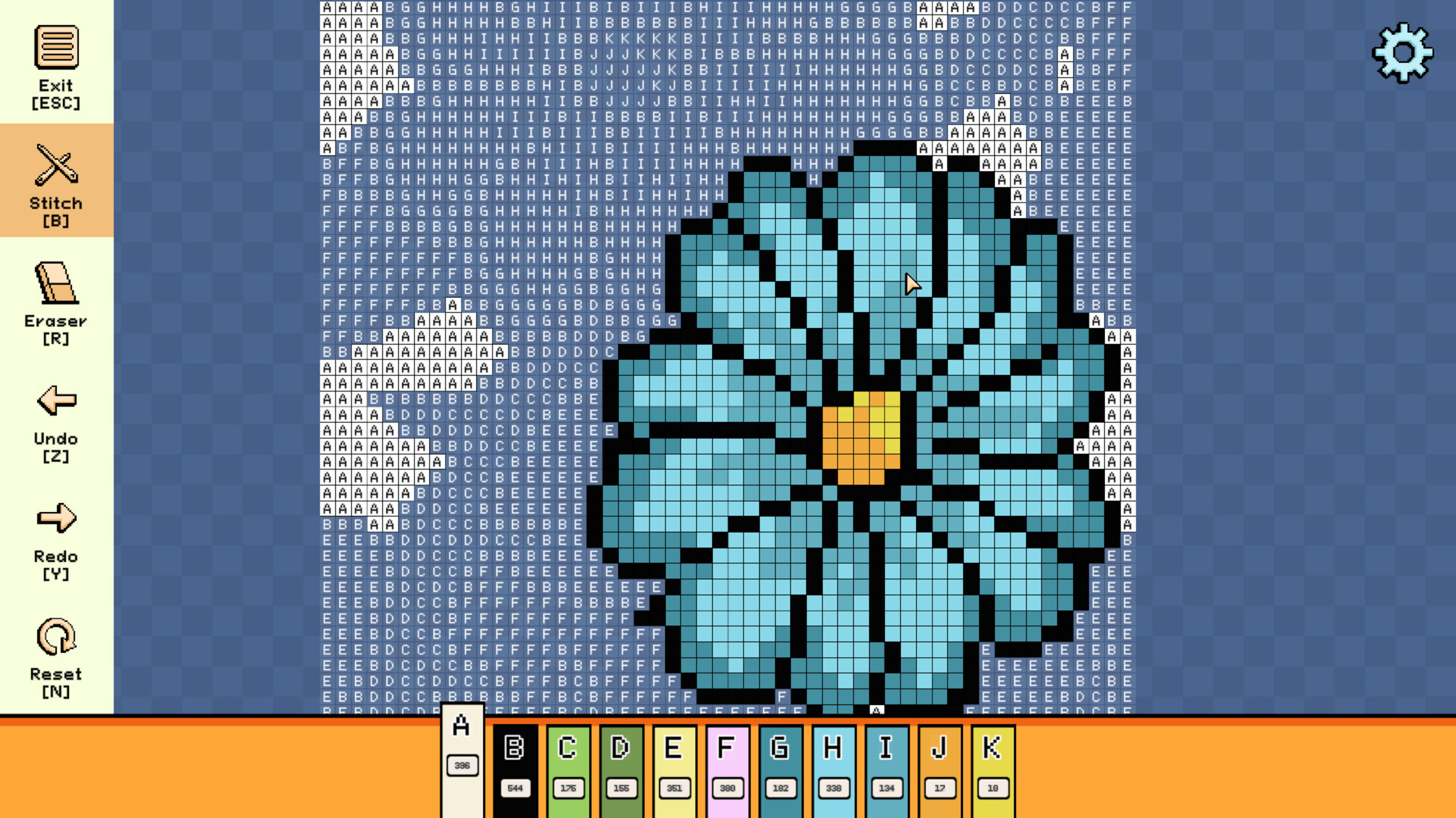 Pixel Cross Stitch: Color by Number – Simple Nature Pack 2