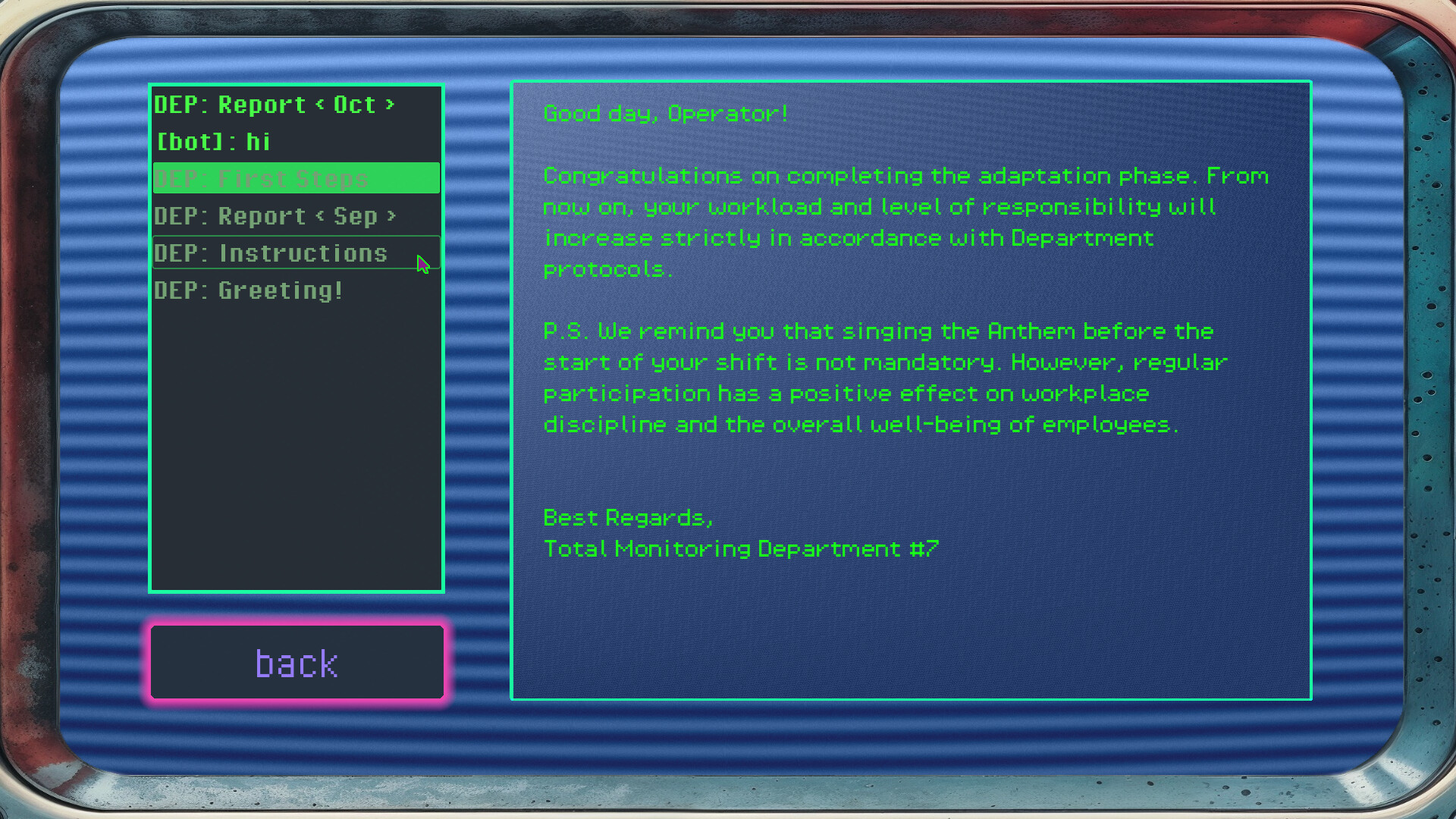 Monitor State
