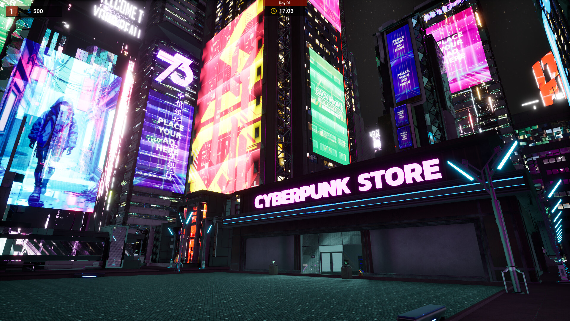 Cyberpunk Store Simulator