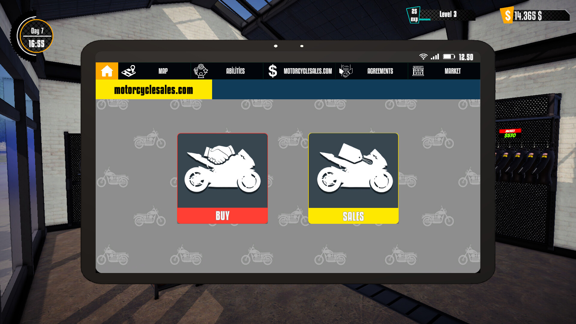 Motorcycle for Sale Simulator