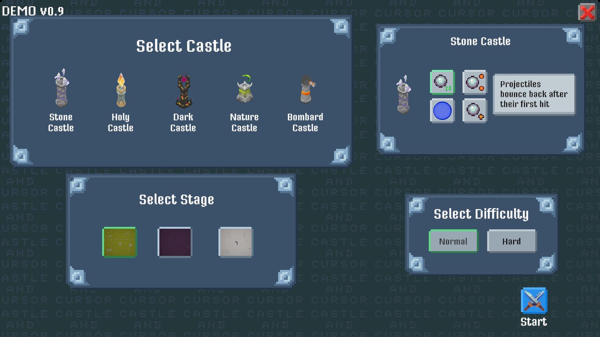 Castle and Cursor