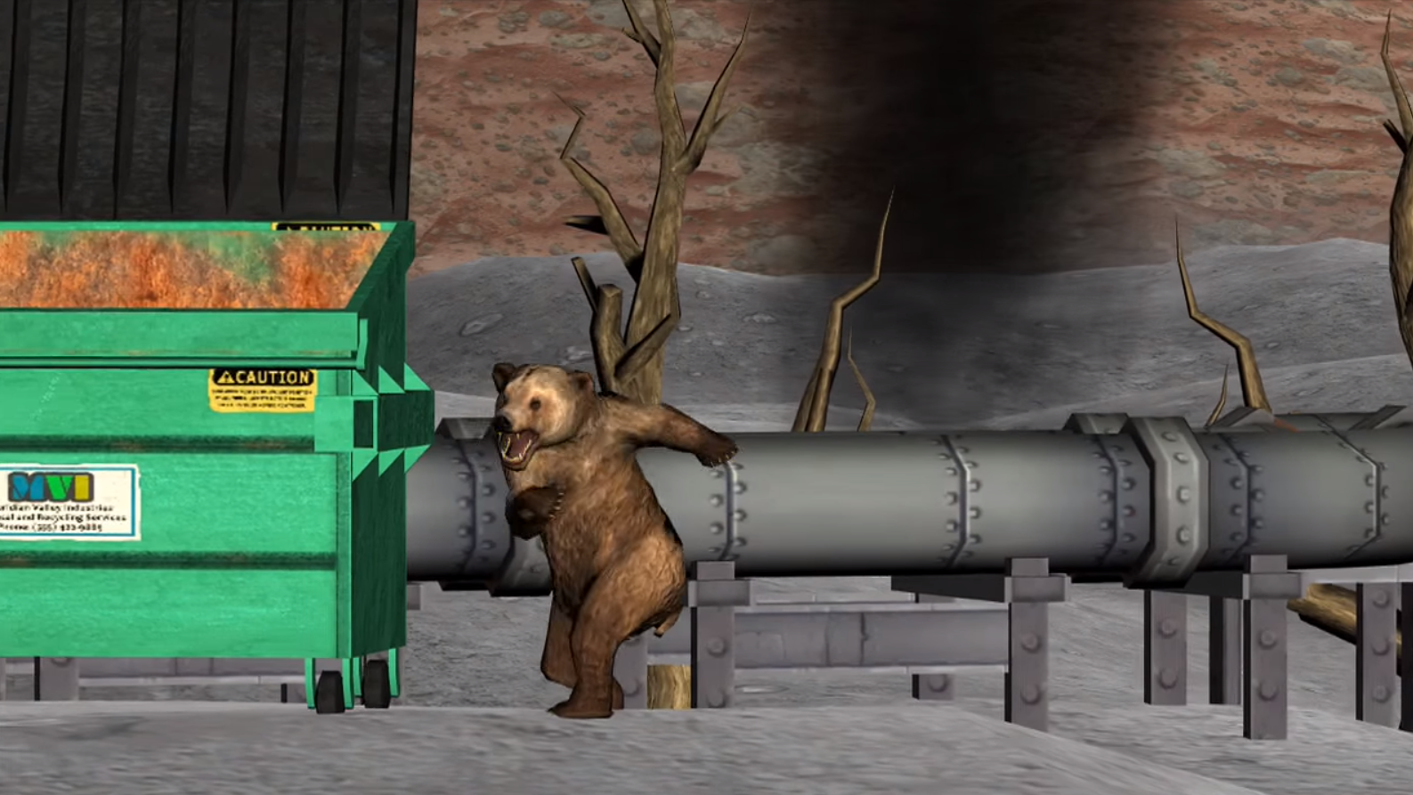 Epic Dumpster Bear