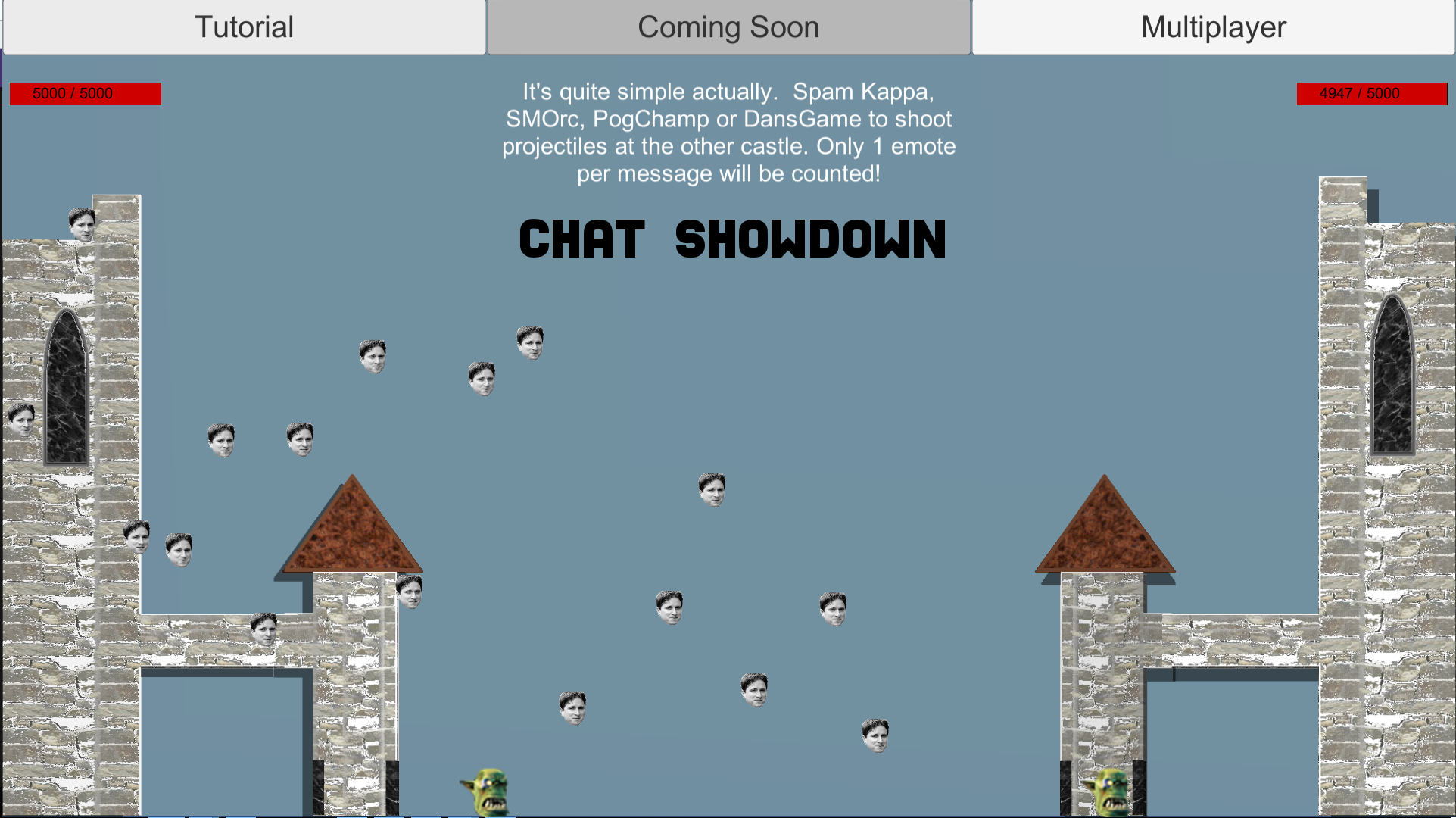 Chat Showdown – A twitch streamer’s game!