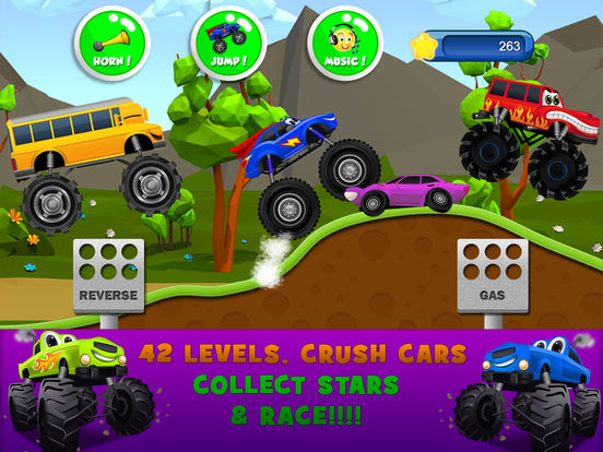 Monster Trucks Kids Racing Game