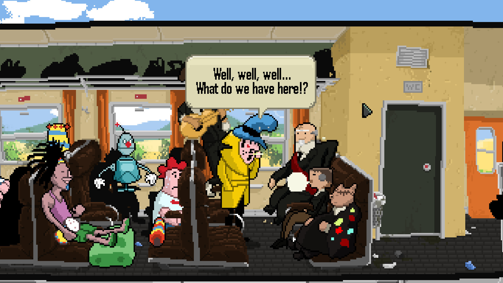 Detective Case and Clown Bot in: The Express Killer