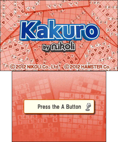 Kakuro by Nikoli