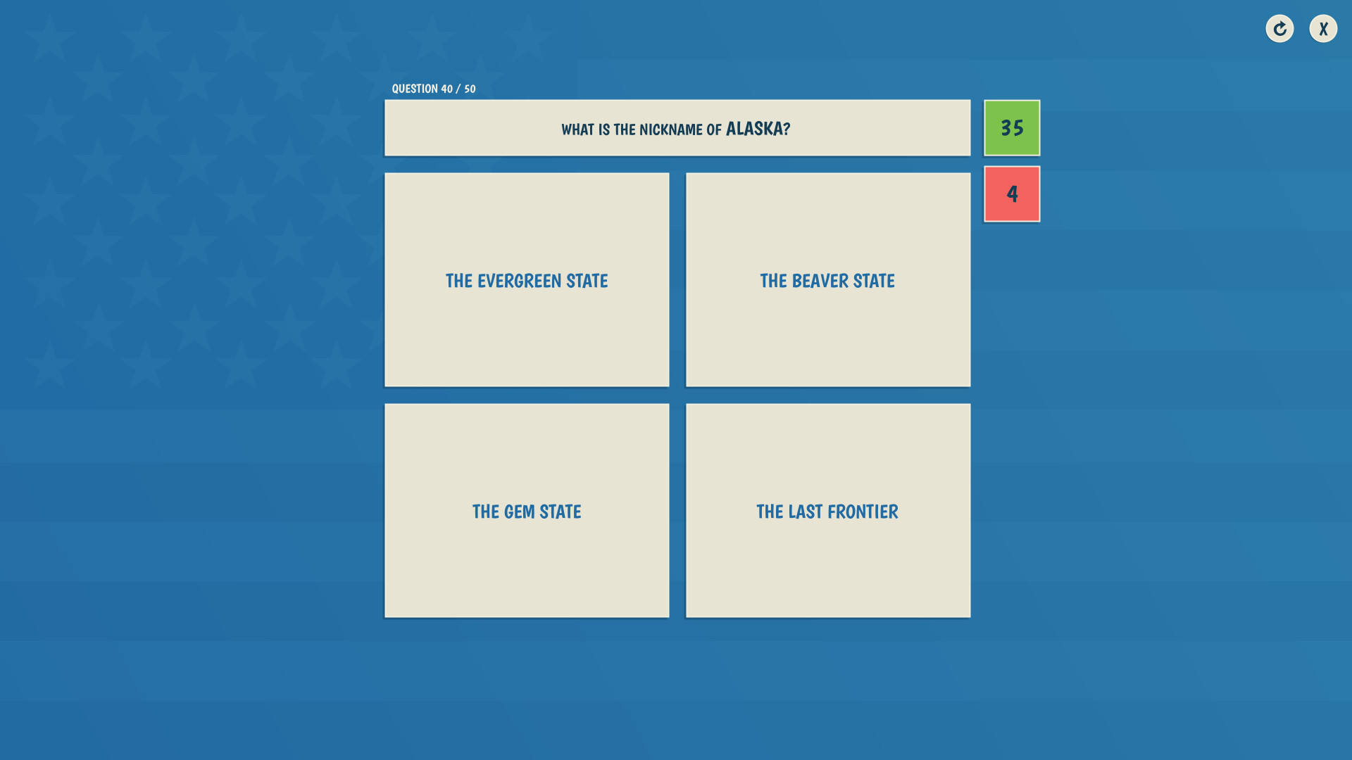 The 50 States Quiz