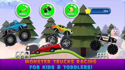 Monster Trucks Kids Racing Game
