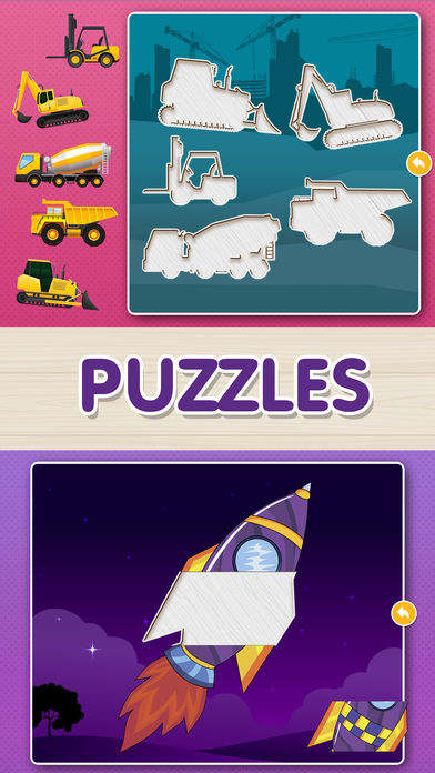 Cars &amp; Vehicles Puzzle Game for Toddlers HD