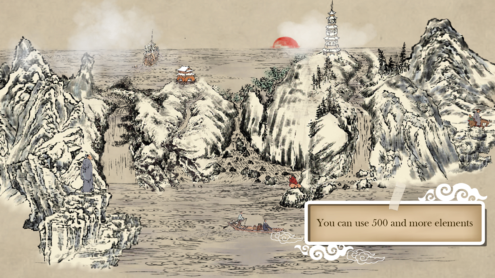 Chinese Ink Painting Puzzle &amp; Creator