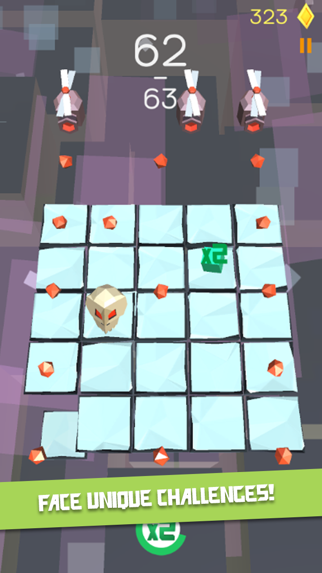 Bulky Head: Use your head to smash nasty objects!