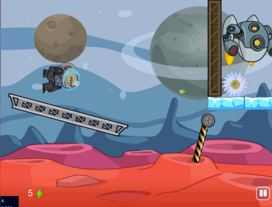 Space Captain vs Mega Robots