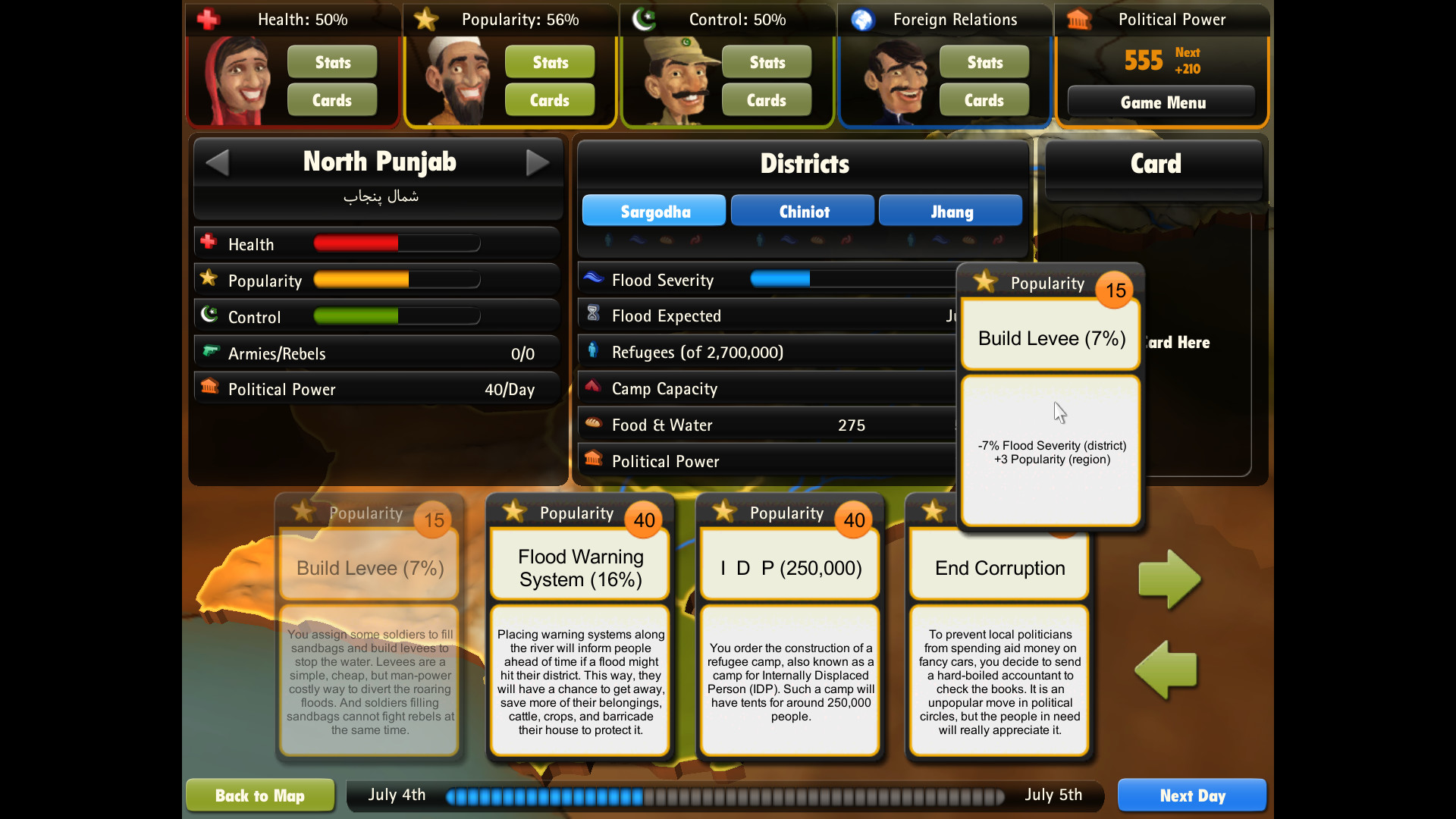 President for a Day – Floodings