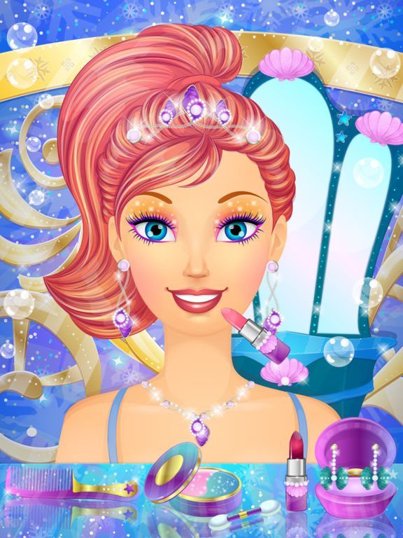 Ice Princess Mermaid Salon: Girls Makeover Games