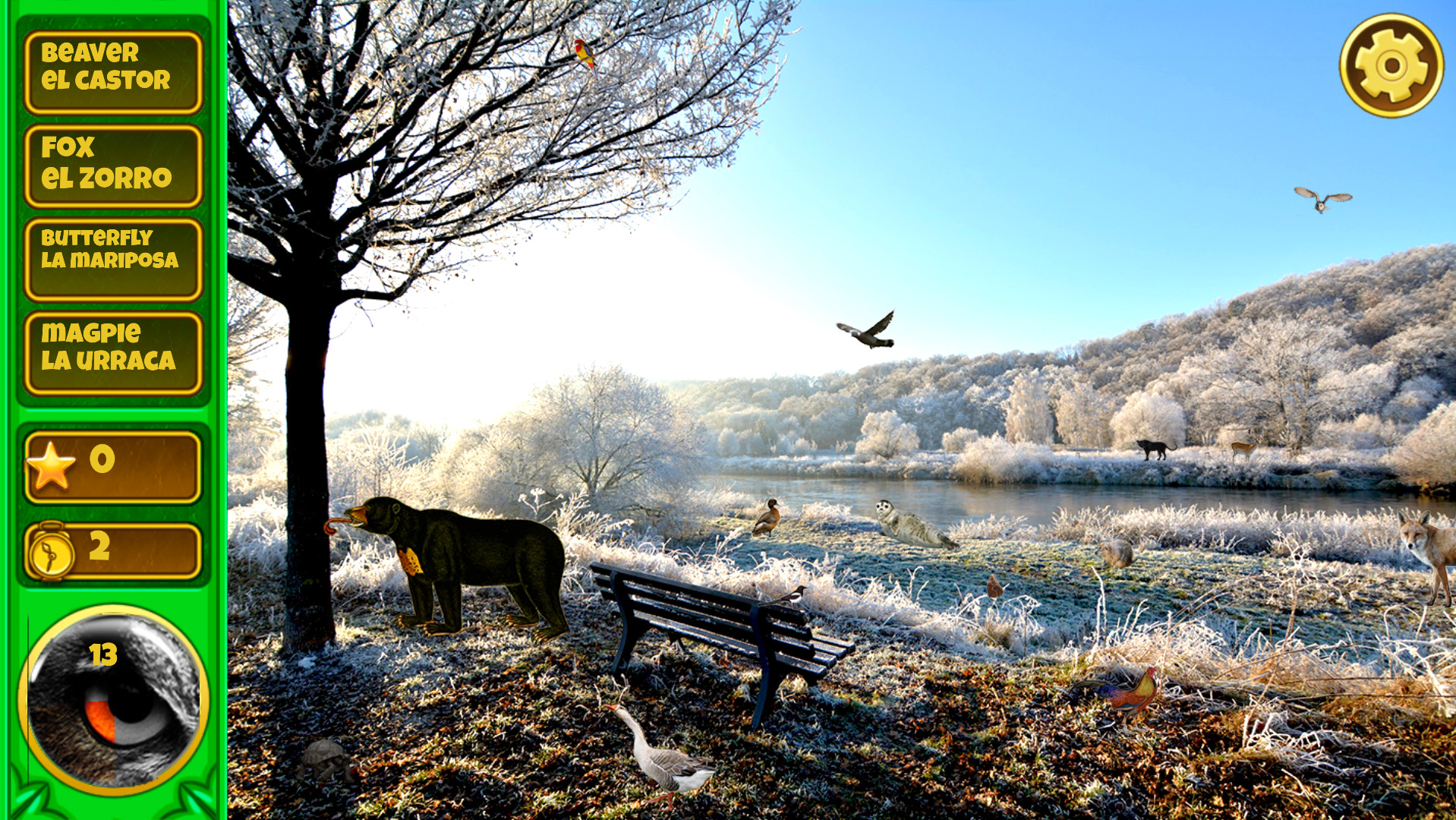 Hidden Animals: English – Spanish