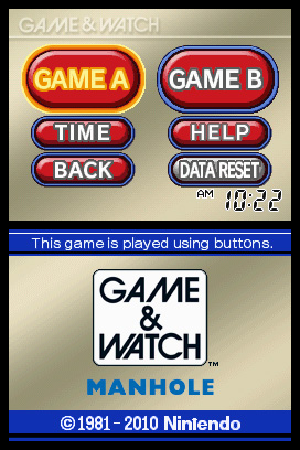 Game &amp; Watch Manhole