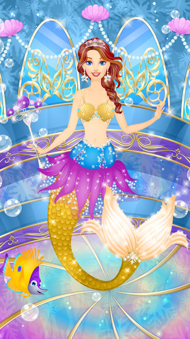 Ice Princess Mermaid Salon: Girls Makeover Games