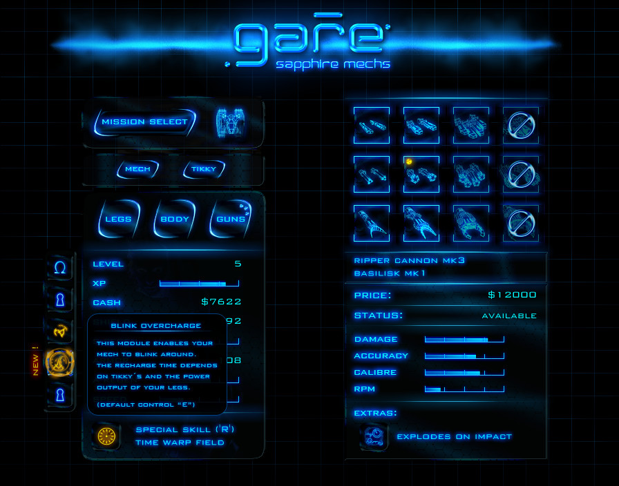 Gare Sapphire Mechs