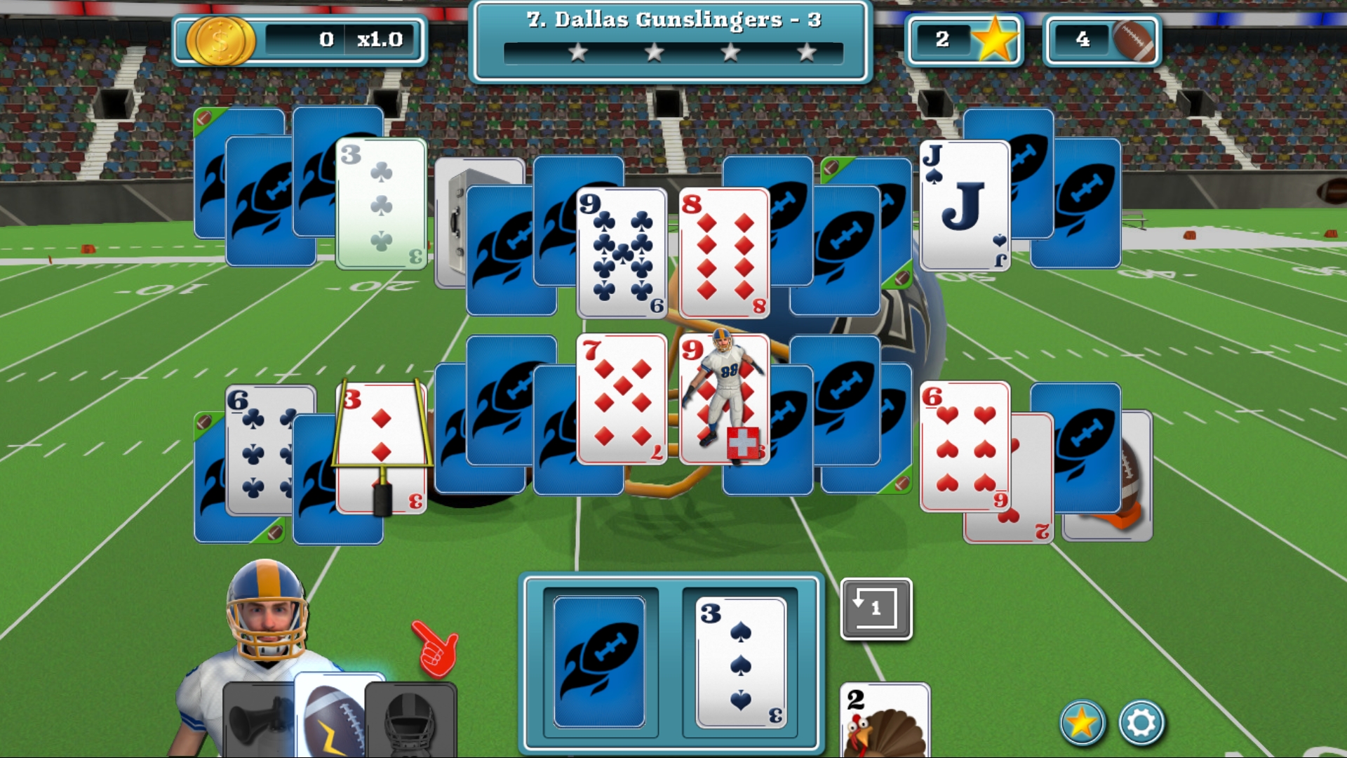 Touch Down Football Solitaire