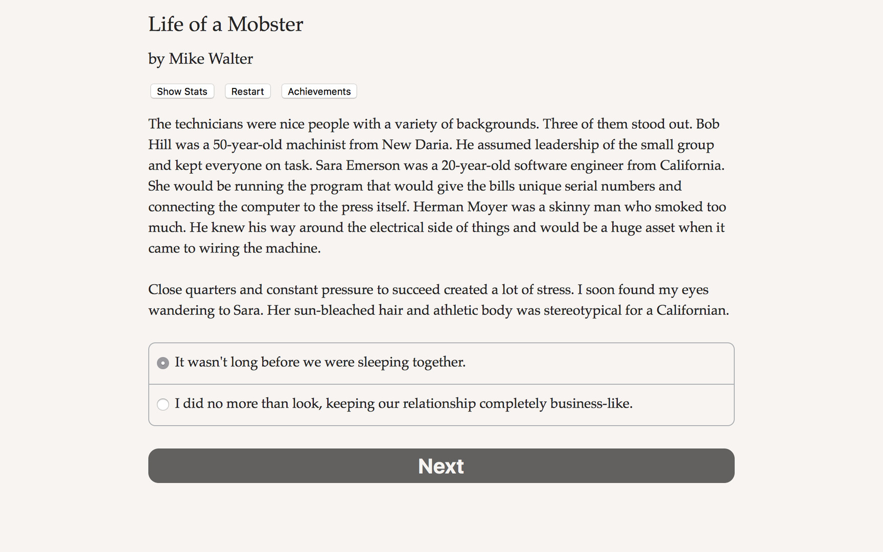 Life of a Mobster