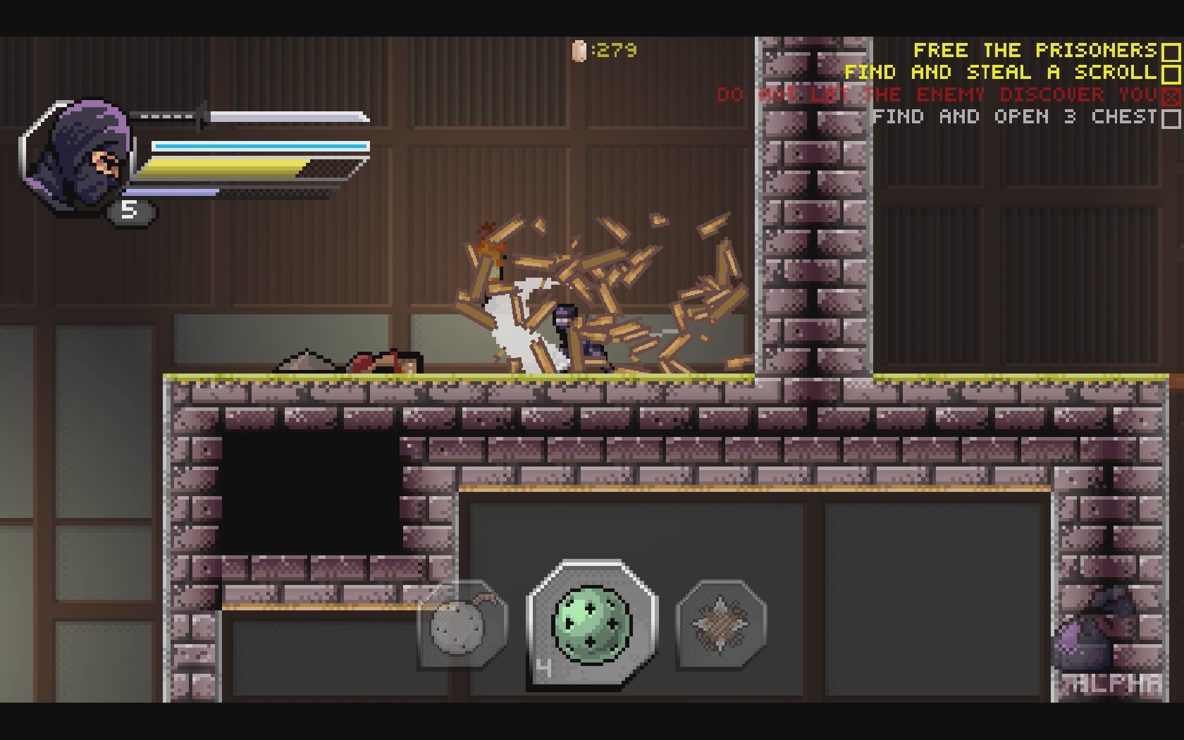 Pixel Shinobi: Nine demons of Mamoru