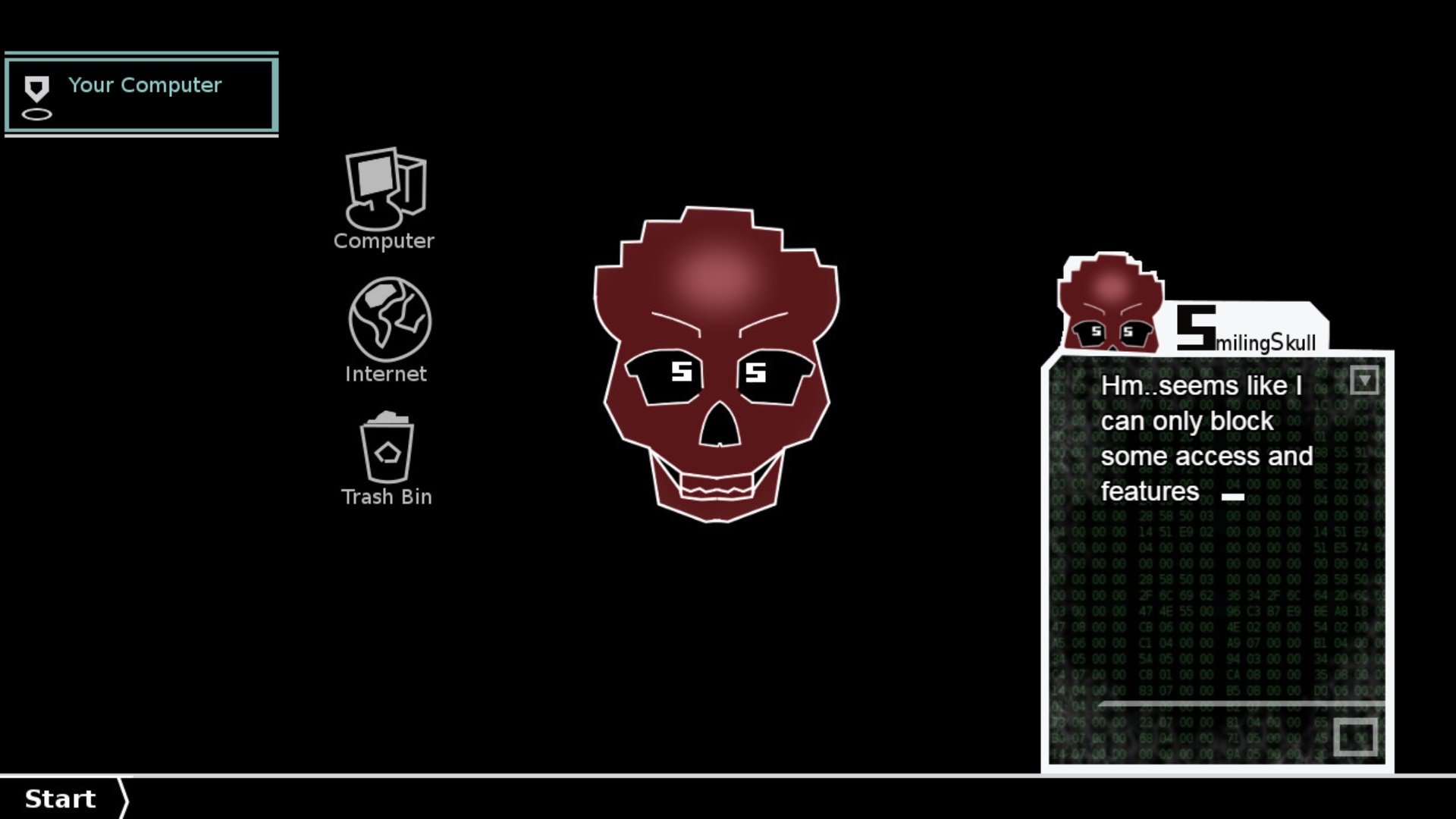 Scarlet Smiling Skull